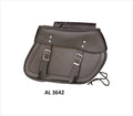 Allstate Leather Large braided throw-over PVC Saddle Bag