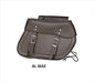 Allstate Leather Large braided throw-over PVC Saddle Bag