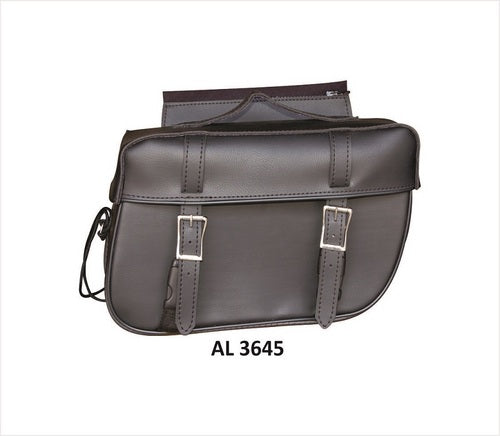 Allstate Leather PVC, Throw over Plain Saddle bags