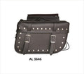 Allstate Leather PVC, Throw over Studded Saddle bags
