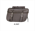 Allstate Leather PVC Braided Throw over Studded Saddle bags