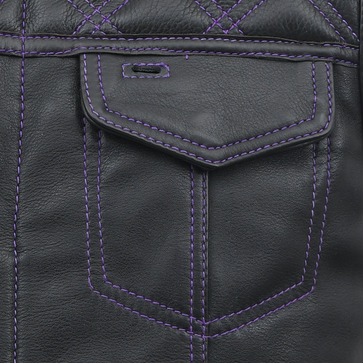 Downside Men's Motorcycle Leather Vest