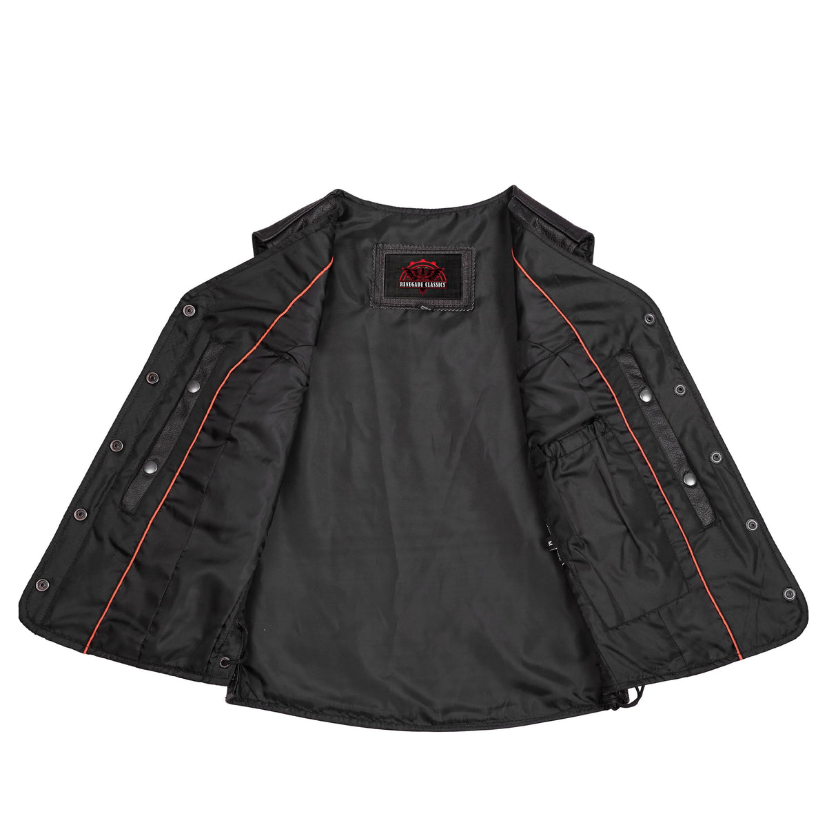 Clara Women's leather motorcycle vest