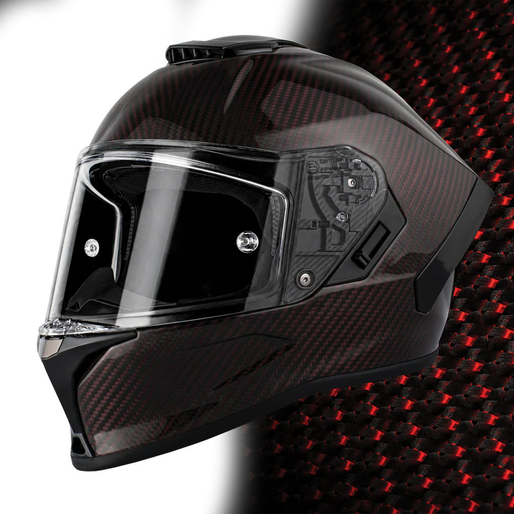 D.O.T. & ECE Daytona Viper- Red Carbon Fiber