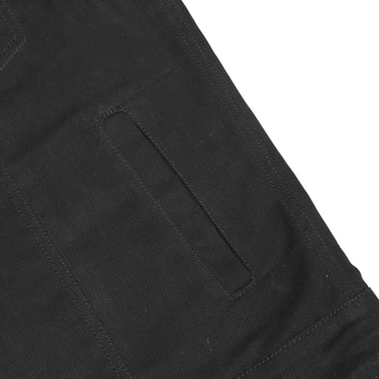 Men's Black Denim Single Back Panel Concealment Vest w/Rem