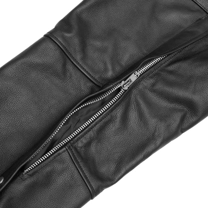 Unisex Basic Coin Pocket Leather Chaps