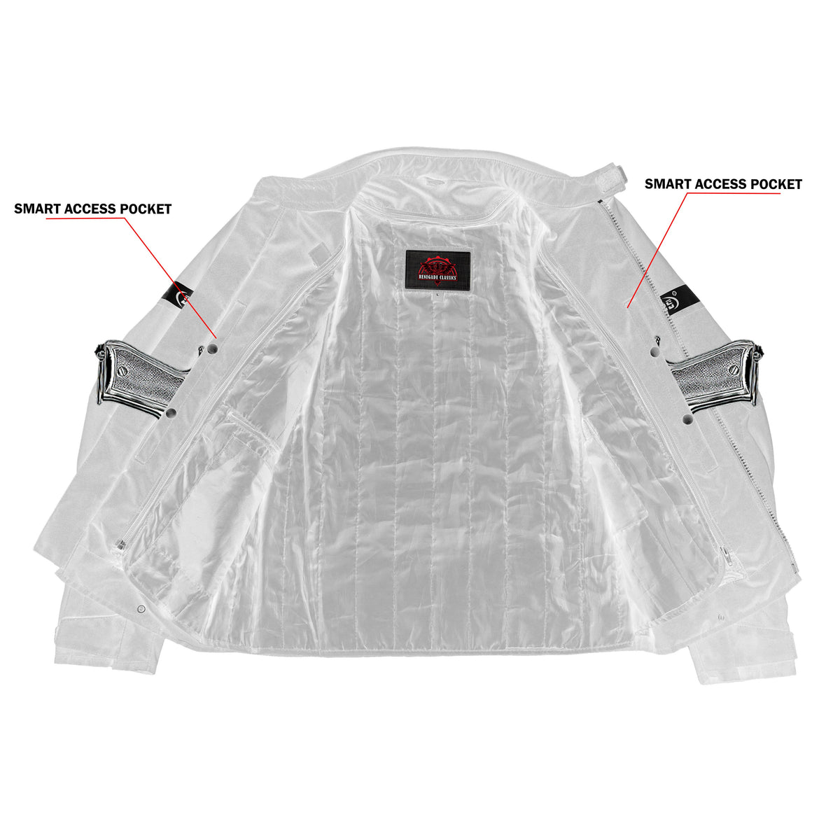 Blackwing Mens Textile Motorcycle Jacket - Black