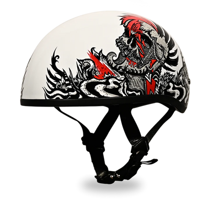 DOT Approved Daytona Motorcycle Half Face Helmet