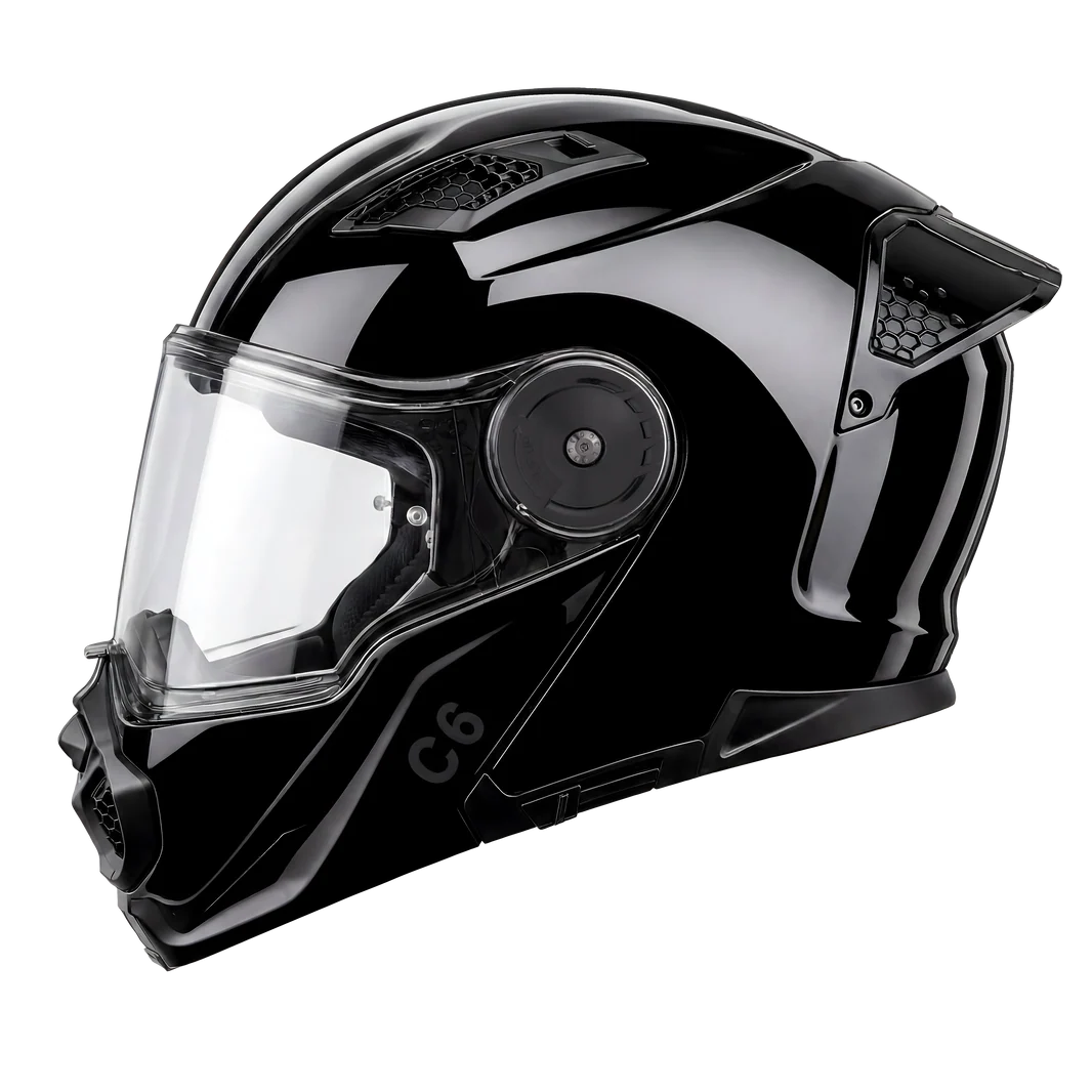 D.O.T. & ECE Daytona C6- Hi-Gloss Black