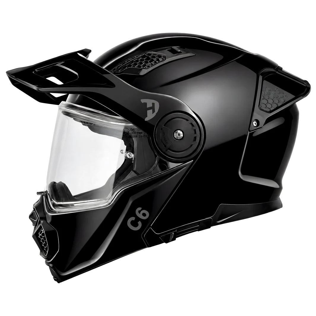 D.O.T. & ECE Daytona C6- Hi-Gloss Black