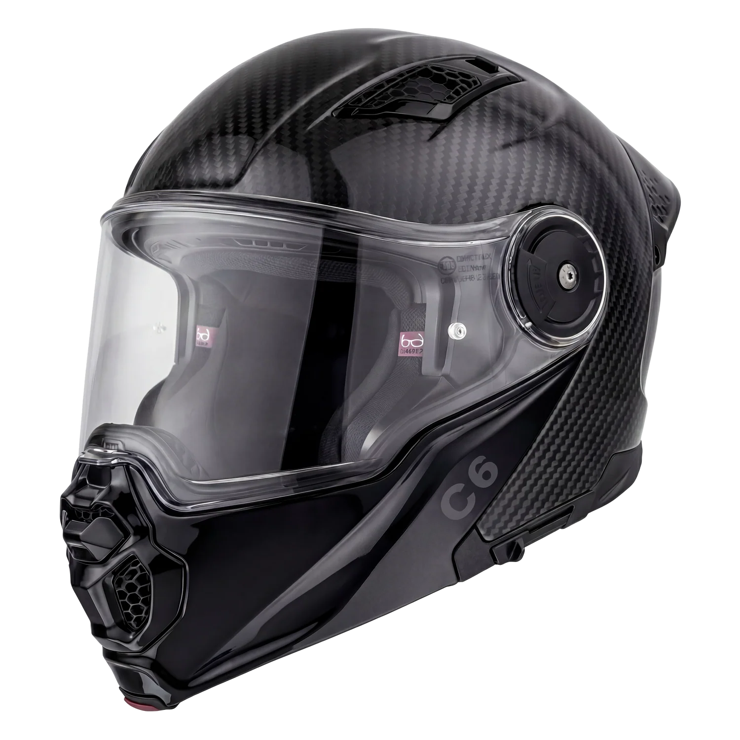 D.O.T. & ECE Daytona C6- Grey Carbon Fiber