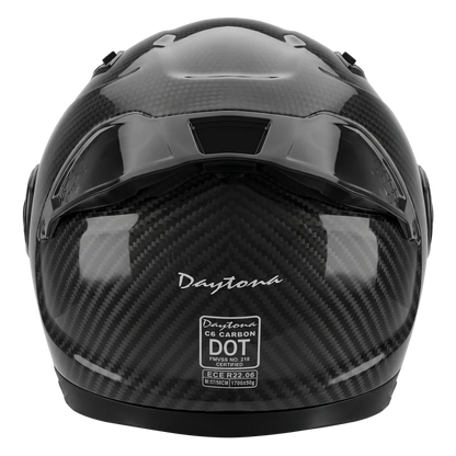 D.O.T. & ECE Daytona C6 PRO- Grey Carbon Fiber