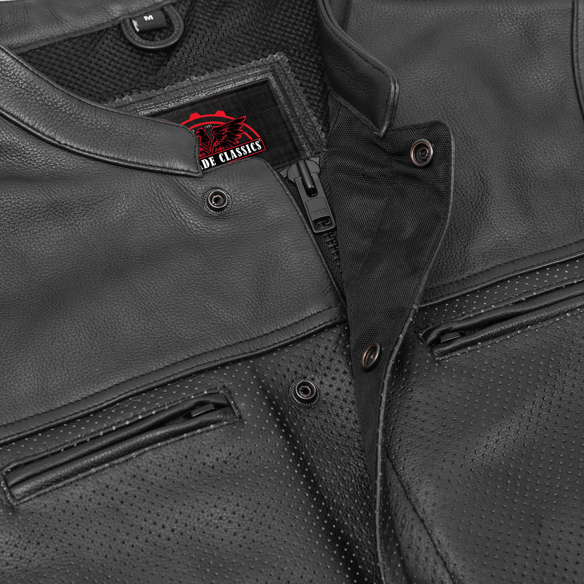 Gravel Ghost Lowcut Mens Leather Motorcycle Vest