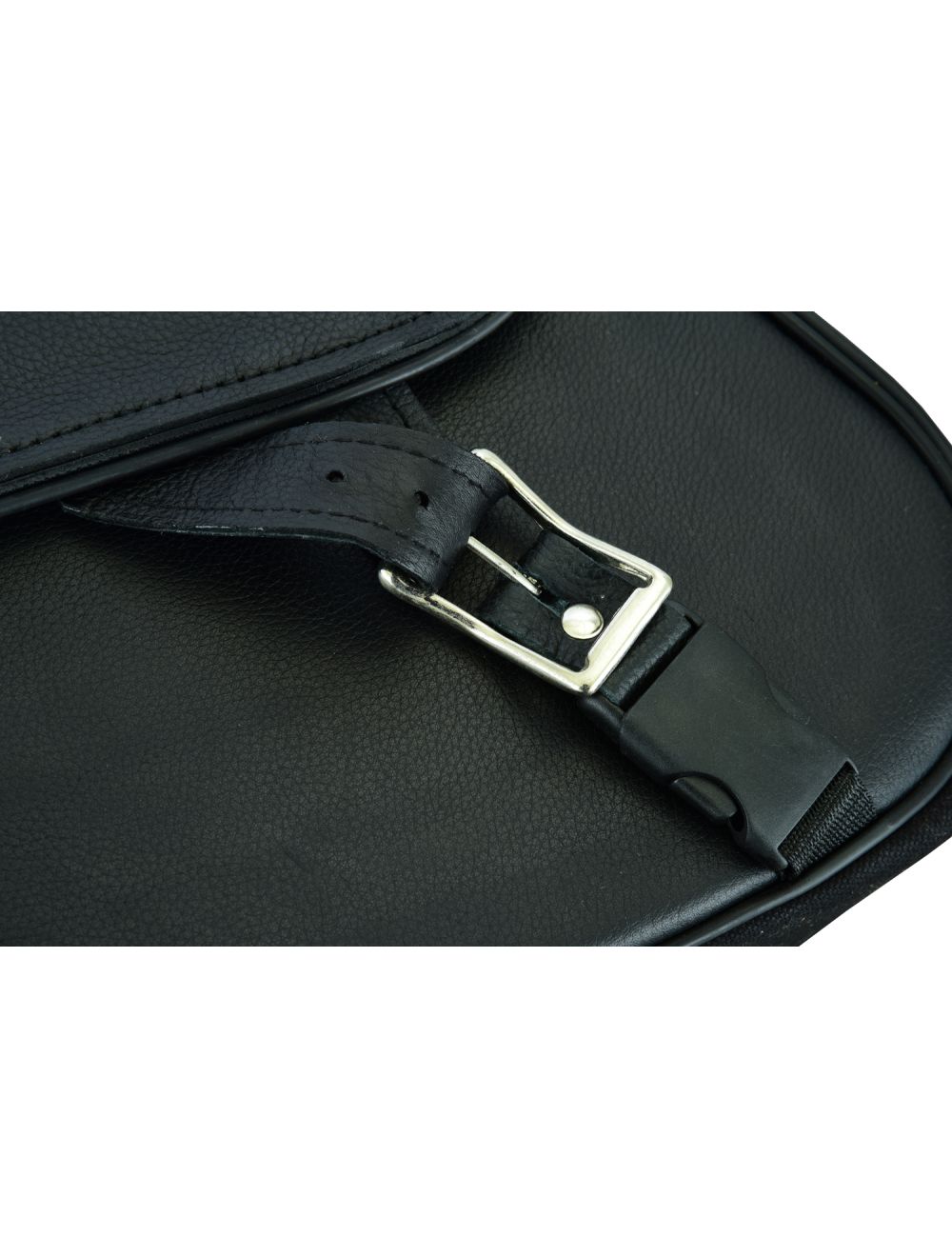 Genuine Naked Leather Concealed Carry Saddlebag with Flame