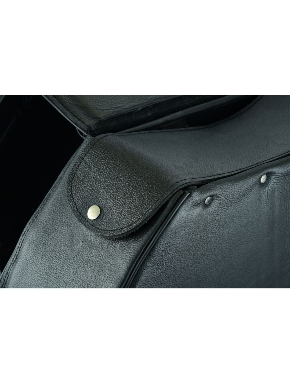 Genuine Naked Leather Concealed Carry Saddlebag with Flame