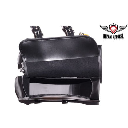 Dream Apparel Genuine Leather Motorcycle Saddlebag
