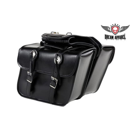 Dream Apparel Genuine Leather Motorcycle Saddlebag
