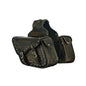 Dream Apparel Genuine Distressed Brown Naked Leather Concealed Carry Saddlebag