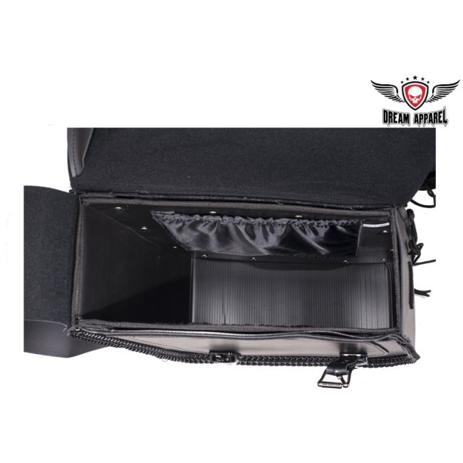 Dream Apparel Motorcycle Saddlebag With No Studs