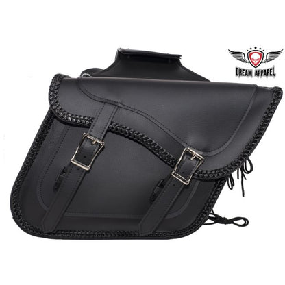 Dream Apparel Motorcycle Saddlebag With No Studs