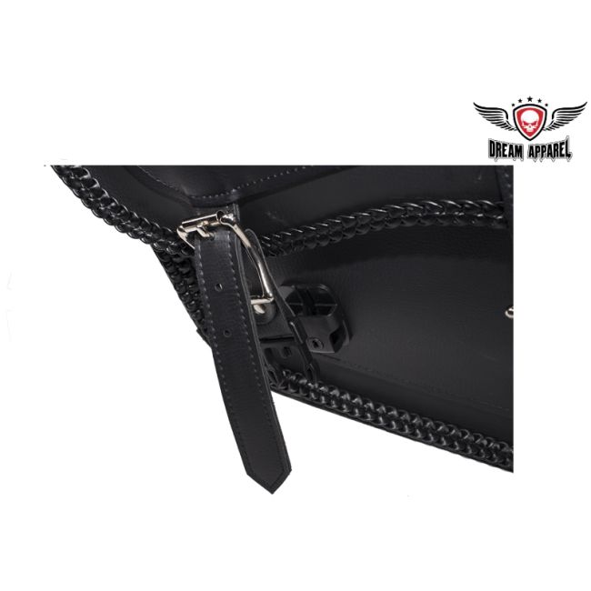 Dream Apparel Motorcycle Saddlebag With No Studs