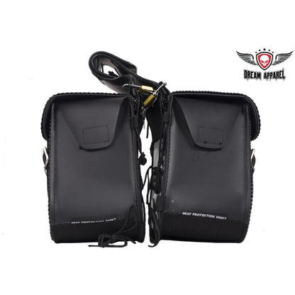 Dream Apparel Motorcycle Saddlebag With No Studs