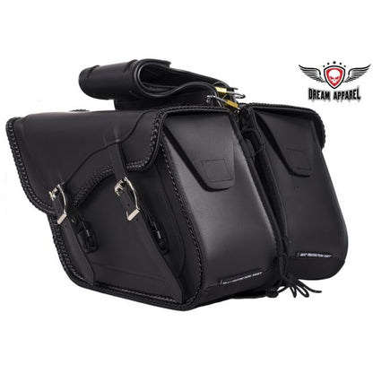Dream Apparel Motorcycle Saddlebag With No Studs