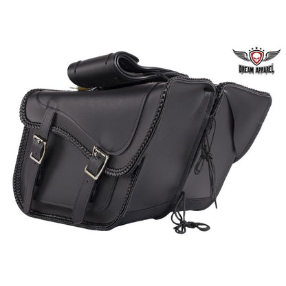 Dream Apparel Motorcycle Saddlebag With No Studs