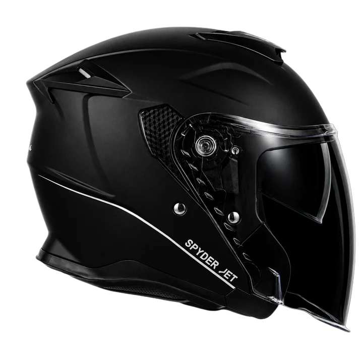 D.O.T. & ECE Daytona Spyder Jet- Dull Black