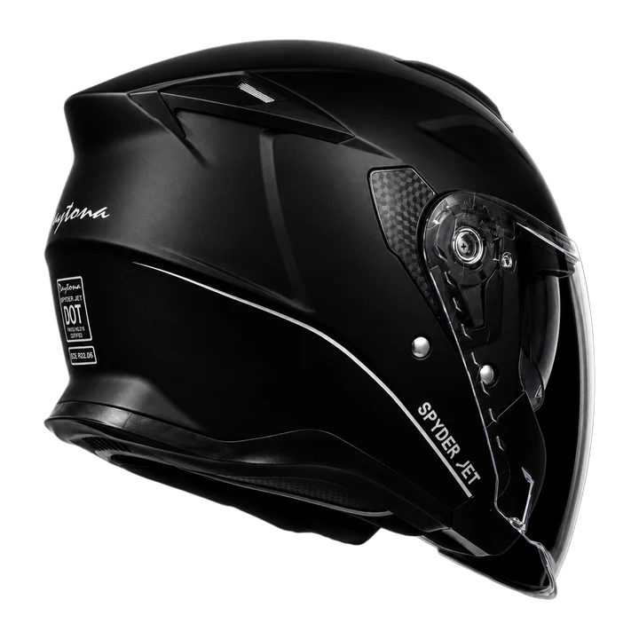 D.O.T. & ECE Daytona Spyder Jet- Dull Black
