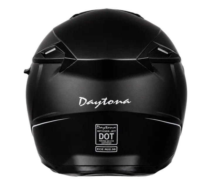 D.O.T. & ECE Daytona Spyder Jet- Dull Black