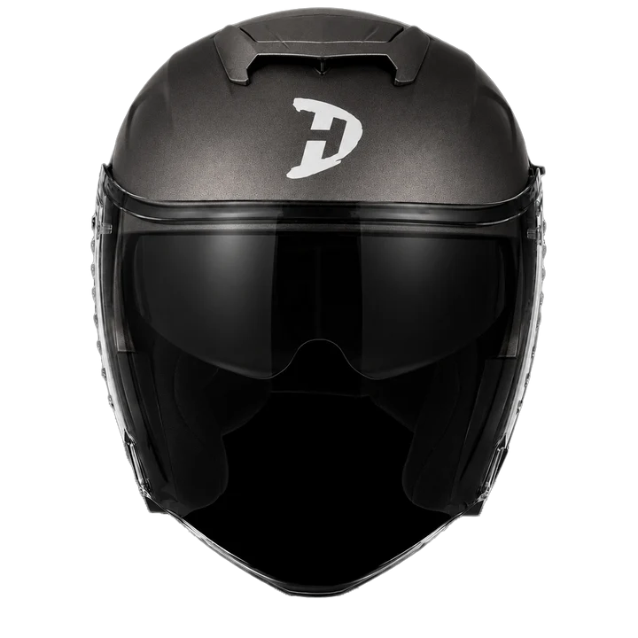 D.O.T. & ECE Daytona Spyder Jet- Gun Metal Grey Dull Metallic