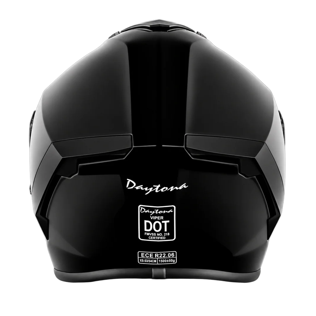 D.O.T. & ECE Daytona Viper- Hi-Gloss Black
