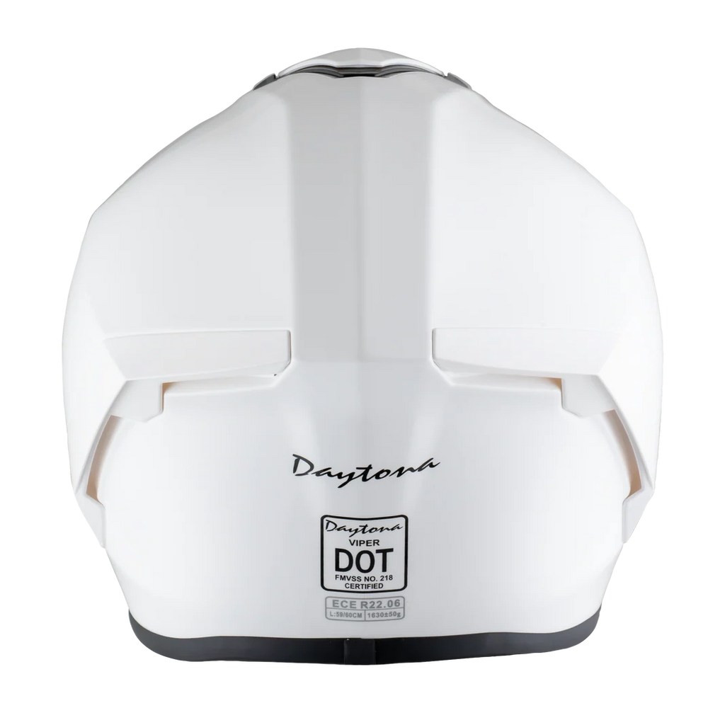 D.O.T. & ECE Daytona Viper- Hi-Gloss White