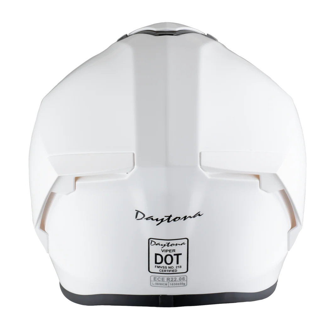 D.O.T. & ECE Daytona Viper- Hi-Gloss White