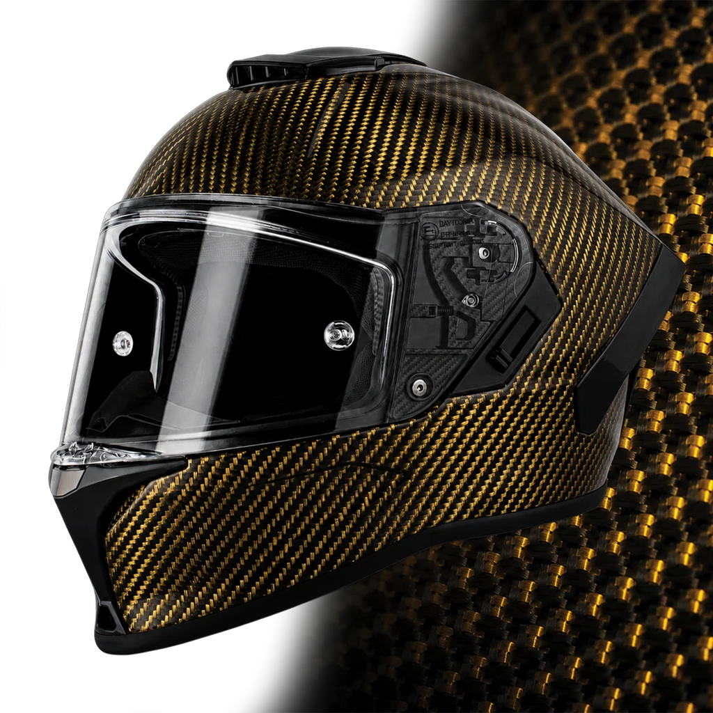 D.O.T. & ECE Daytona Viper- Gold Carbon Fiber