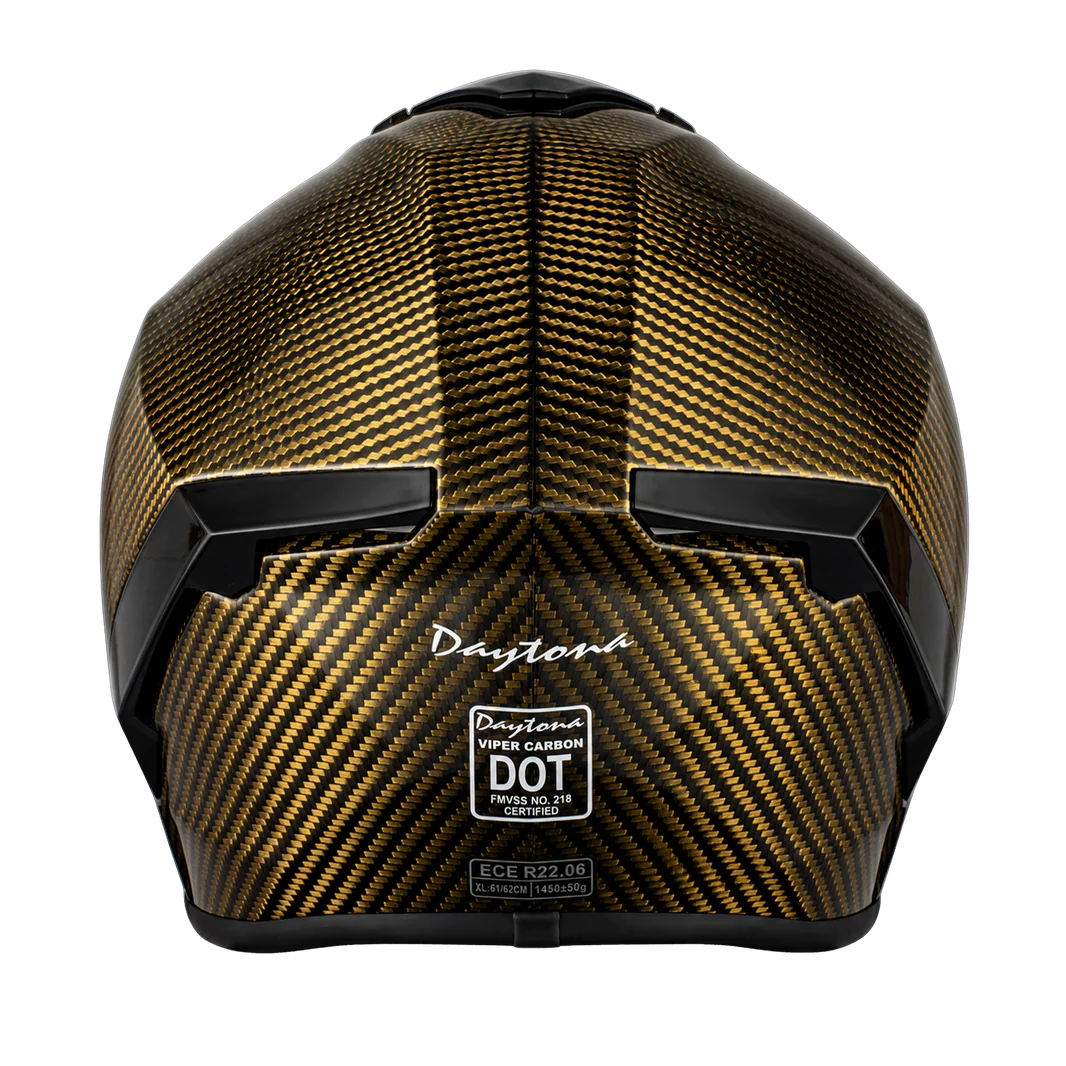 D.O.T. & ECE Daytona Viper- Gold Carbon Fiber