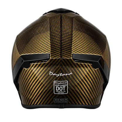 D.O.T. & ECE Daytona Viper- Gold Carbon Fiber