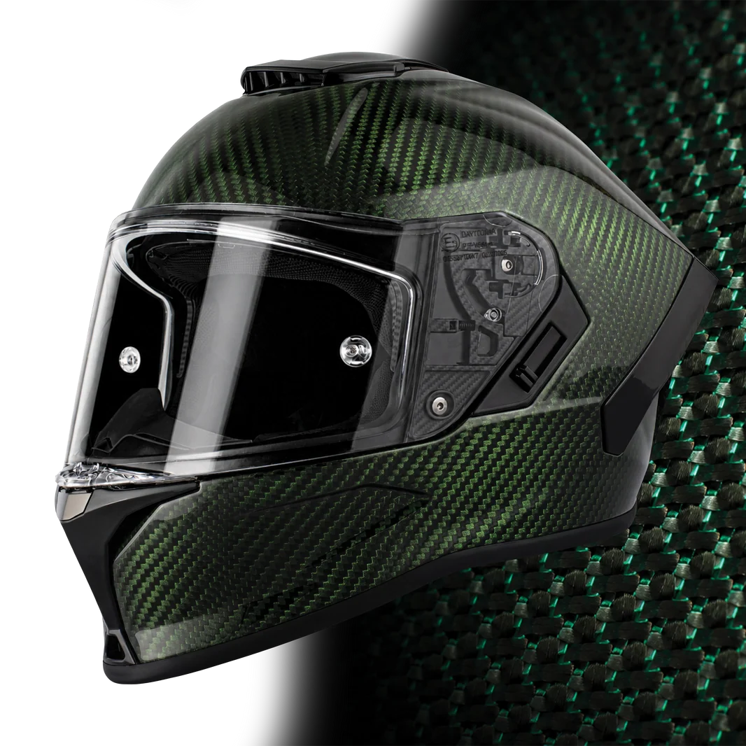 D.O.T. & ECE Daytona Viper- Green Carbon Fiber
