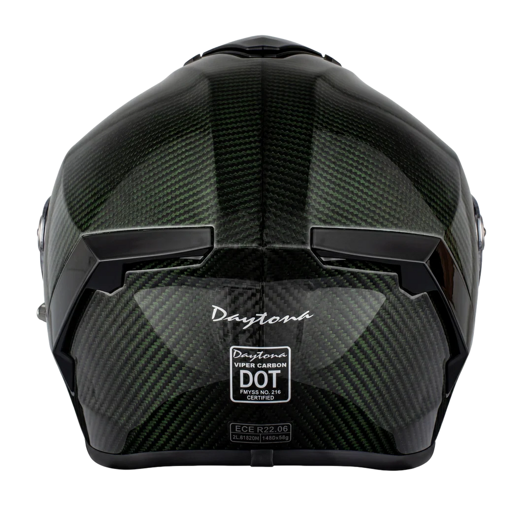 D.O.T. & ECE Daytona Viper- Green Carbon Fiber