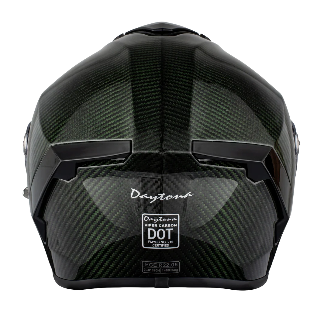 D.O.T. & ECE Daytona Viper- Green Carbon Fiber