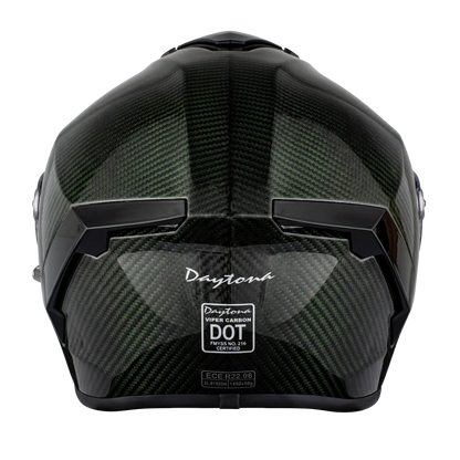 D.O.T. & ECE Daytona Viper- Green Carbon Fiber