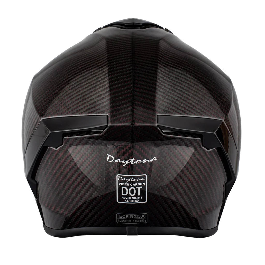 D.O.T. & ECE Daytona Viper- Red Carbon Fiber