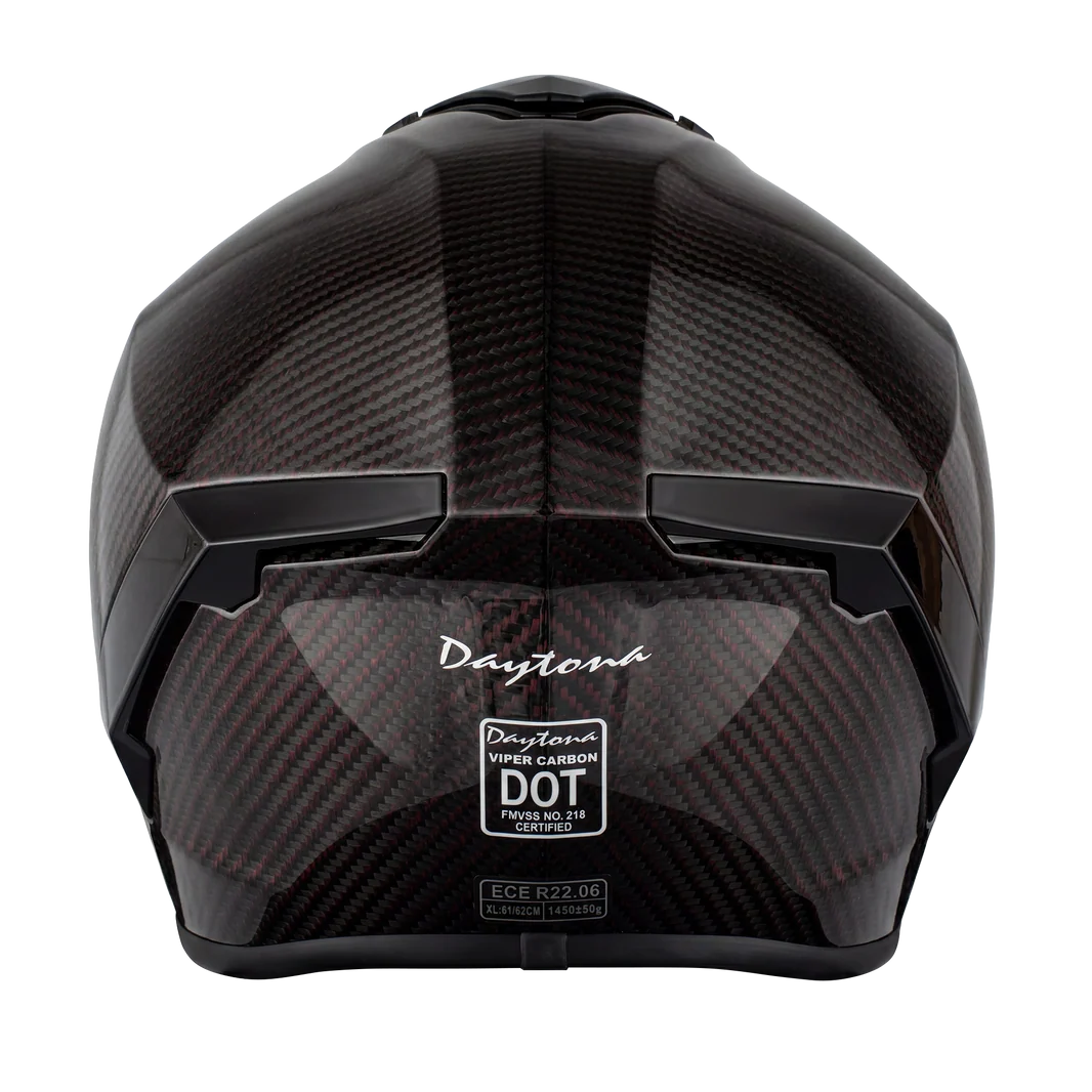 D.O.T. & ECE Daytona Viper- Red Carbon Fiber