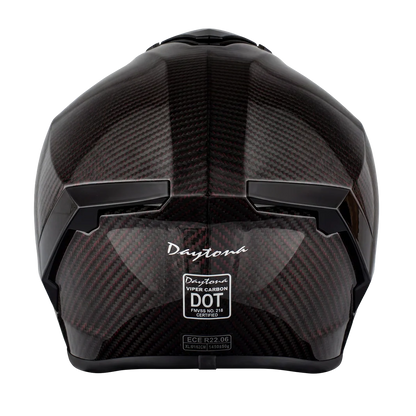 D.O.T. & ECE Daytona Viper- Red Carbon Fiber
