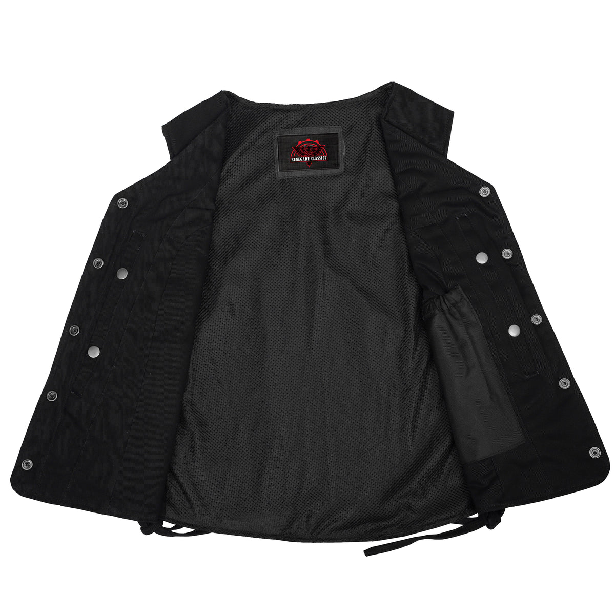Women's Denim Longer Body ¾ Vest - Side Laces