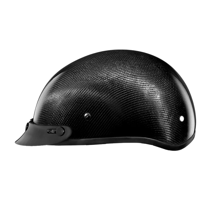 D.O.T. Daytona Skull Cap- Grey Carbon Fiber
