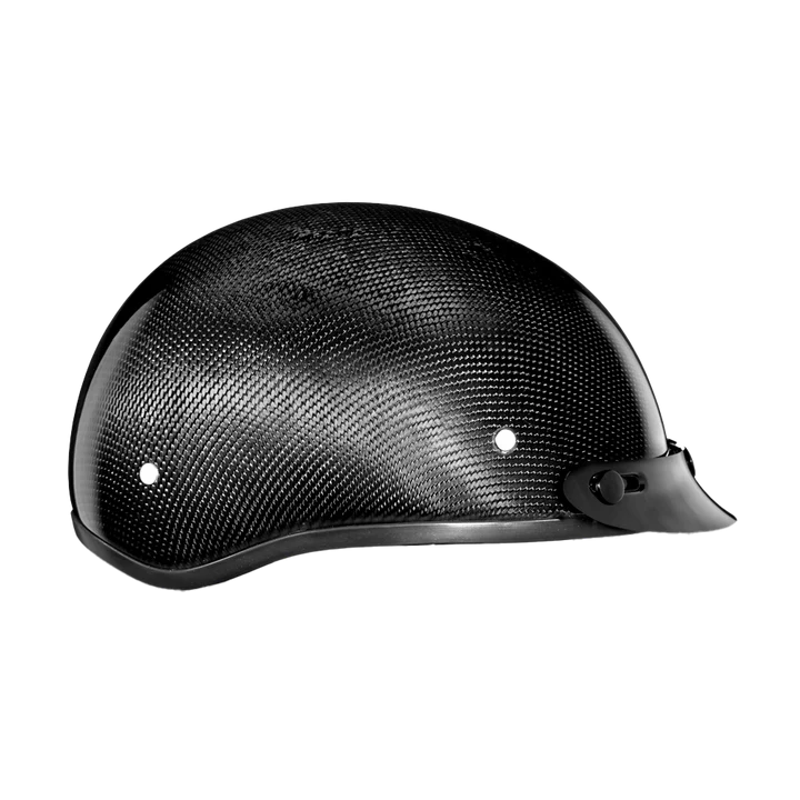 D.O.T. Daytona Skull Cap- Grey Carbon Fiber