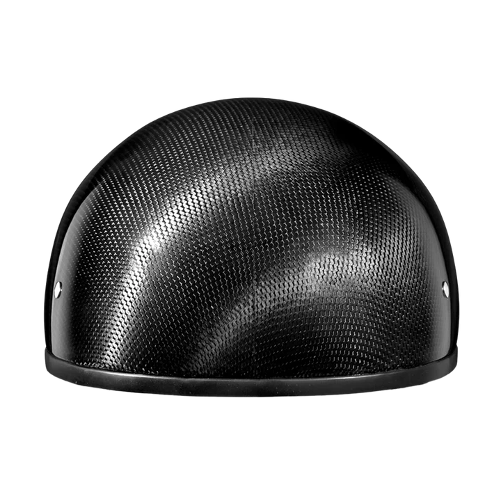 D.O.T. Daytona Skull Cap W/O Visor- Grey Carbon Fiber