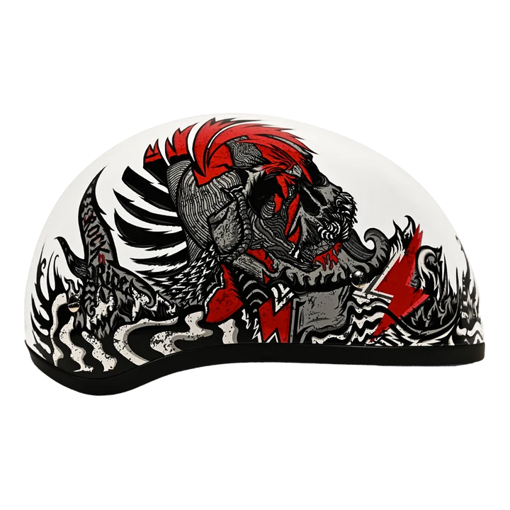 DOT Approved Daytona Motorcycle Half Face Helmet